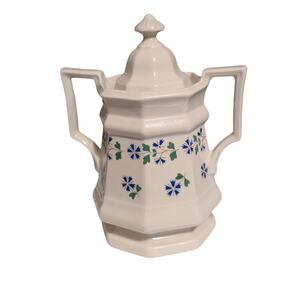 Iroquois 'Periwinkle' Museum China Henry Ford Museum Sugar W/ Lid